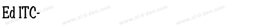 Ed ITC字体转换